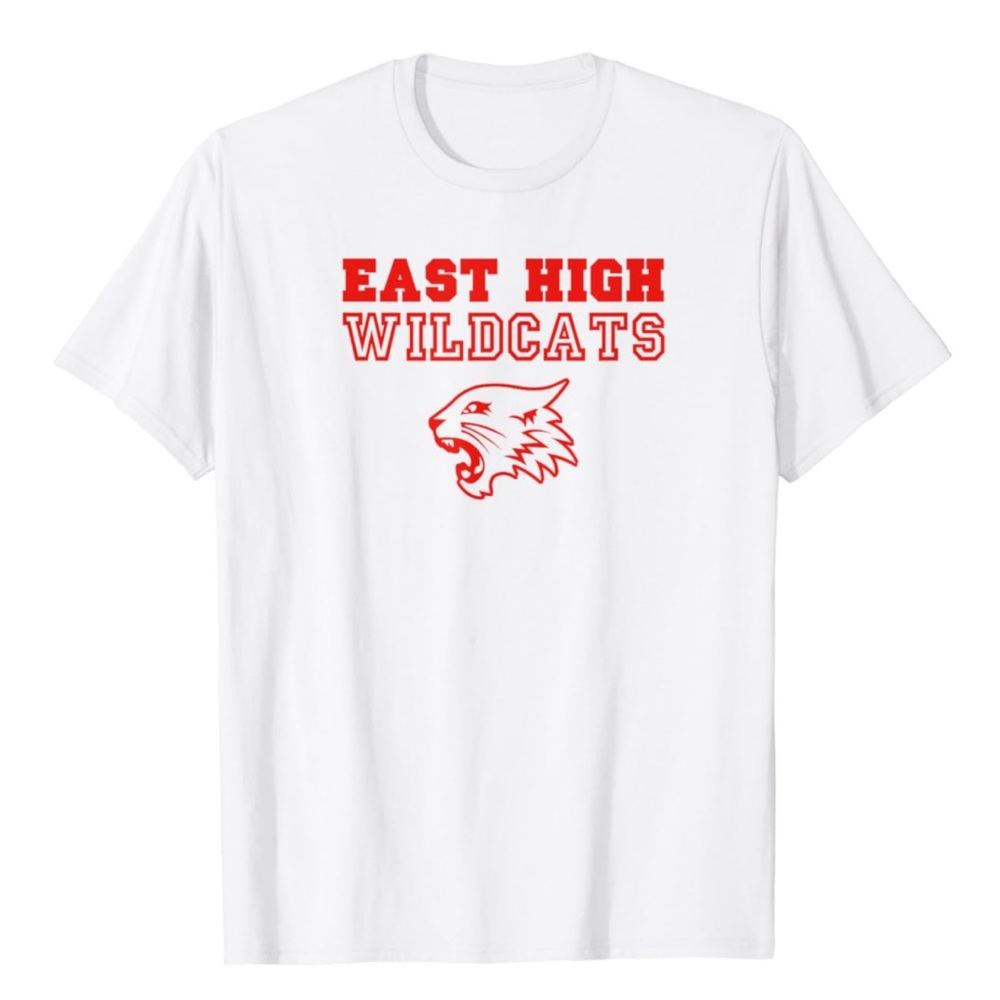 Disney High School Musical East High Wildcats White Graphic Tee